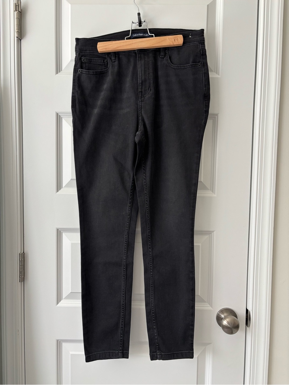 Calvin Klein Jeans High Rise Legging Jeans Size 30 Black Gray Wash REPREVE